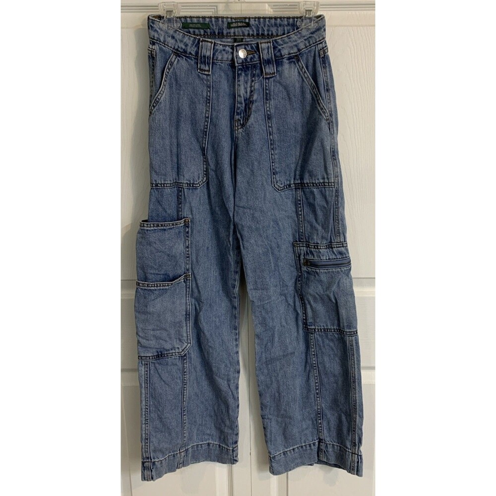 Wild Fable High Rise Jeans 00 Grunge Baggy Skater - Picture 14 of 14